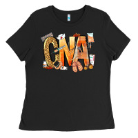 Black cna certified nursing assistant nurse Ladies Tee - NancyCooperArtShop