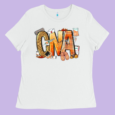 Cna Certified Nursing Assistant Nurse Ladies Tee Designed By Nancycooperartshop