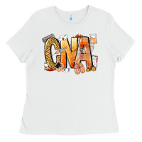 White cna certified nursing assistant nurse Ladies Tee - NancyCooperArtShop