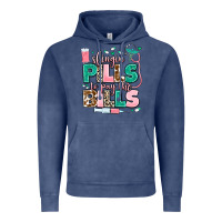 Vintage Denim slingin' pills to pay the bills Vintage Hoodie - MaliasSmallBusiness
