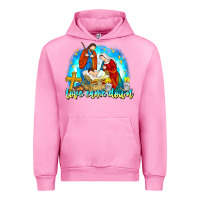 Fuchsia Pink Love Came Down Urban Hoodie - CowhideDigitalArt