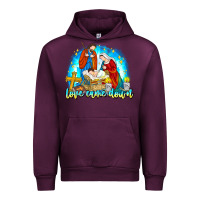 Mauve Wine Love Came Down Urban Hoodie - CowhideDigitalArt