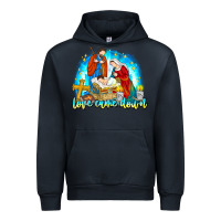 Navy Love Came Down Urban Hoodie - CowhideDigitalArt