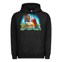 Pigment Black Love Came Down Urban Hoodie - CowhideDigitalArt