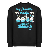 Black My Favorite Bunnies Call Me Mommy Heavyweight Sweatshirt - Bettercallsaul