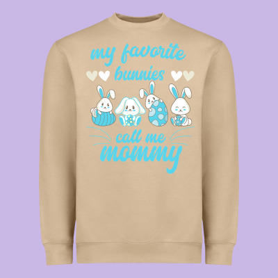 My Favorite Bunnies Call Me Mommy Heavyweight Sweatshirt Designed By Bettercallsaul