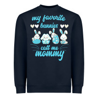 Navy My Favorite Bunnies Call Me Mommy Heavyweight Sweatshirt - Bettercallsaul
