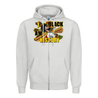 Dove Grey i am black history Zipper Hoodie - CowGirlArtShop