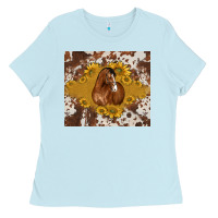 Baby Blue horse Ladies Tee - BarkalooDesign