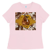 Bubblegum Pink horse Ladies Tee - BarkalooDesign
