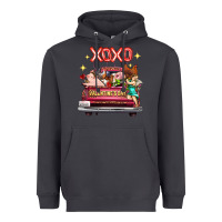 Smoke Valentine's Day Truck Farm Animals Cupid XOXO Heavyweight Hoodie - FaDigitalArtStudio