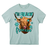 Arona i'm freakin freezin long haired cow Heavy Core Tee - Jasminsmagicworld