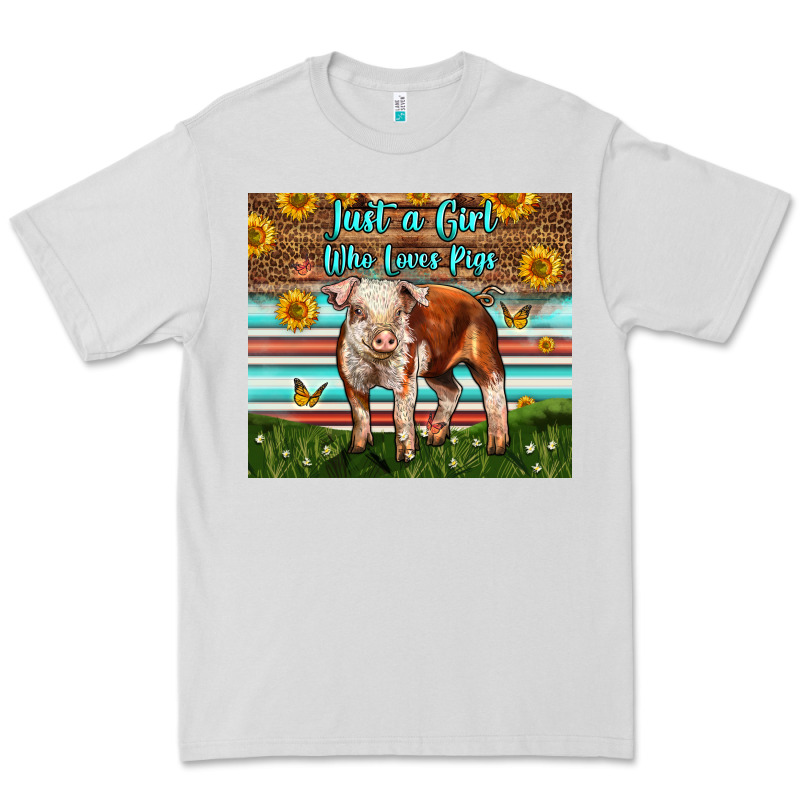 Just A Girl Who Loves Pig Premium Tee by LillyAllenDesigns | Teevron
