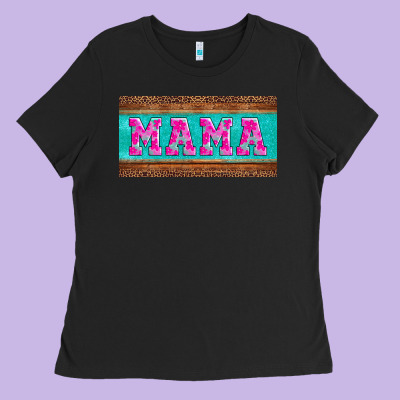 Floral Mama Mother's Day License Plate Ladies Tee Designed By Jasminsmagicworld