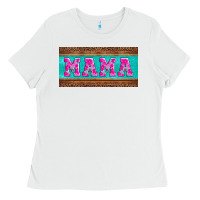 White floral mama mother's day license plate Ladies Tee - Jasminsmagicworld
