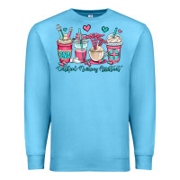 Ocean Blue cna certified nursing assistant coffee cups Premium Sweatshirt - OliviaCreatesArt