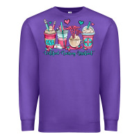Purple cna certified nursing assistant coffee cups Premium Sweatshirt - OliviaCreatesArt