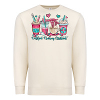 Sandshell cna certified nursing assistant coffee cups Premium Sweatshirt - OliviaCreatesArt