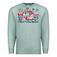 Seafoam cna certified nursing assistant coffee cups Premium Sweatshirt - OliviaCreatesArt