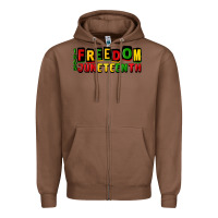 Chestnut freedom juneteenth Zipper Hoodie - CowGirlArtShop