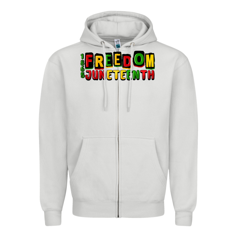 Freedom Juneteenth Zipper Hoodie by CowGirlArtShop | Teevron