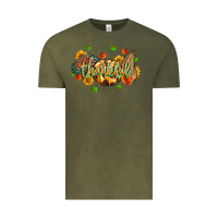 Vintage Olive thankful pumpkins Vintage Tee - MaliasSmallBusiness