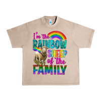 French Oak I'm The Rainbow Sheep Of The Family Urban Heavy Tee - BundleAndBundleShop