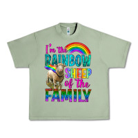 Oil Green I'm The Rainbow Sheep Of The Family Urban Heavy Tee - BundleAndBundleShop