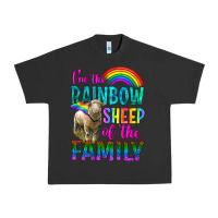 Pigment Black I'm The Rainbow Sheep Of The Family Urban Heavy Tee - BundleAndBundleShop