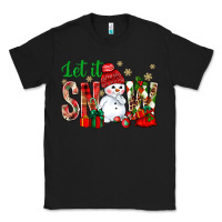 Black let it snow with snowman Classic Tee - BundleAndBundleShop