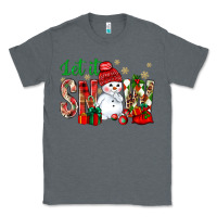 Charcoal Heather let it snow with snowman Classic Tee - BundleAndBundleShop