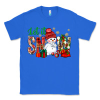 True Royal let it snow with snowman Classic Tee - BundleAndBundleShop