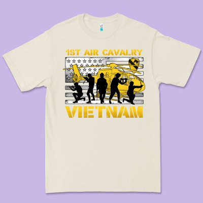 1st Air Cavalry Vietnam Veteran Premium Tee Designed By Jasminsmagicworld