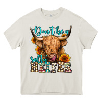 Cream don't be a salty heifer long haired cow Heavy Core Tee - Jasminsmagicworld