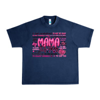 Navy mama its okay typography Urban Heavy Tee - JahusDesignShop