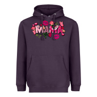 Plum Valentine's Day mama Heavyweight Hoodie - FaDigitalArtStudio