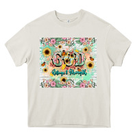 Cream god is my refugee and strength Heavy Core Tee - NancyCooperArtShop