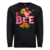 Black Bee Mine Valentines Day Premium Sweatshirt - OliviaCreatesArt