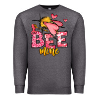 Charcoal Heather Bee Mine Valentines Day Premium Sweatshirt - OliviaCreatesArt