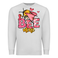 Dove Grey Bee Mine Valentines Day Premium Sweatshirt - OliviaCreatesArt