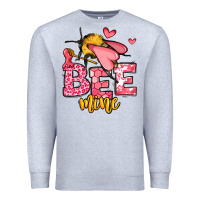 Heather Grey Bee Mine Valentines Day Premium Sweatshirt - OliviaCreatesArt