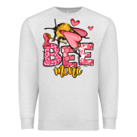 Oatmeal Heather Bee Mine Valentines Day Premium Sweatshirt - OliviaCreatesArt