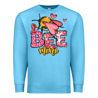 Ocean Blue Bee Mine Valentines Day Premium Sweatshirt - OliviaCreatesArt