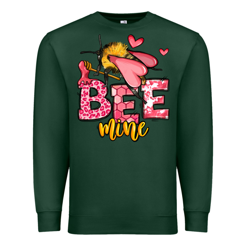 Bee Mine Valentines Day Premium Sweatshirt by OliviaCreatesArt | Teevron
