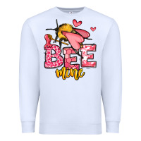White Bee Mine Valentines Day Premium Sweatshirt - OliviaCreatesArt