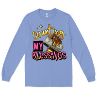 Colony Blue counting my blessings afro hands Long Sleeve Tee - RanaPortraitStore