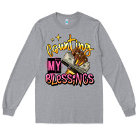 Heather Grey counting my blessings afro hands Long Sleeve Tee - RanaPortraitStore