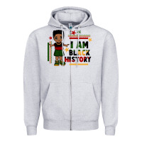 I Am Black History Black Boy  Juneteenth Zipper Hoodie | Teevron