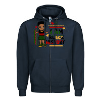 Navy i am black history black boy  juneteenth Zipper Hoodie - CowGirlArtShop