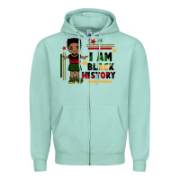 Seafoam i am black history black boy  juneteenth Zipper Hoodie - CowGirlArtShop